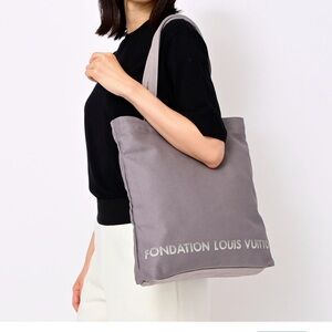 Louis Vuitton Gray Canvas Tote